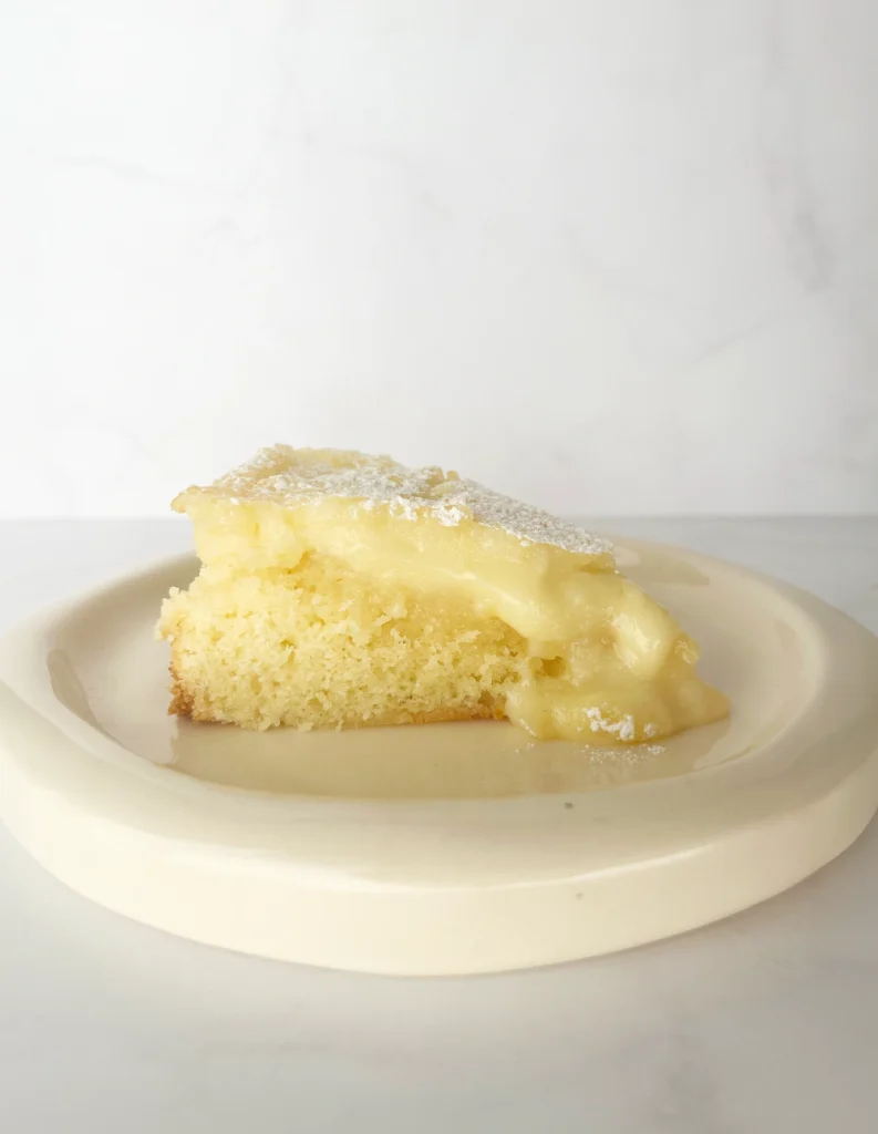 Torta con crema de limón