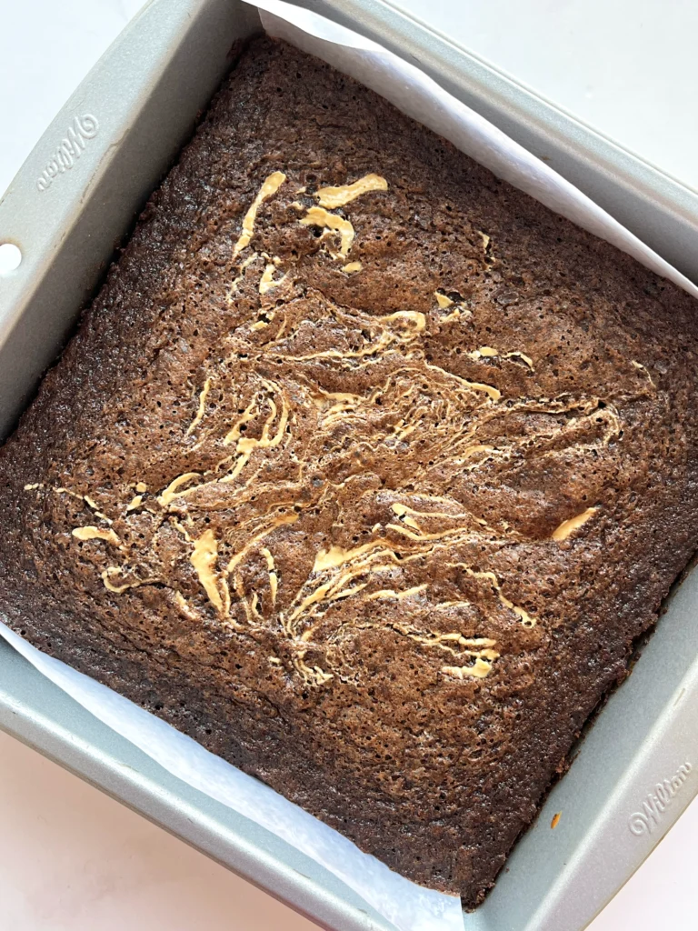 Brownies con mantequilla de maní 2 Brownies con mantequilla de maní