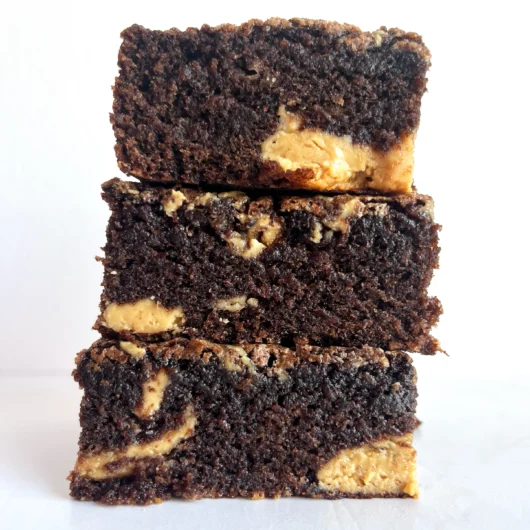 Brownies con mantequilla de maní