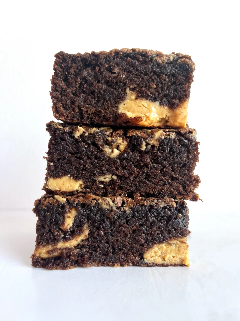Brownies con mantequilla de maní 1 Brownies con mantequilla de maní