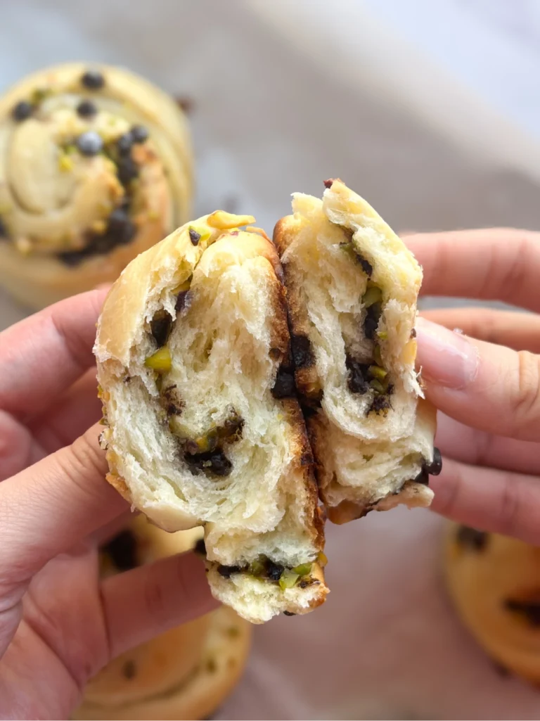 Rolls de pistacho y chocolate 1 Rolls de pistacho y chocolate