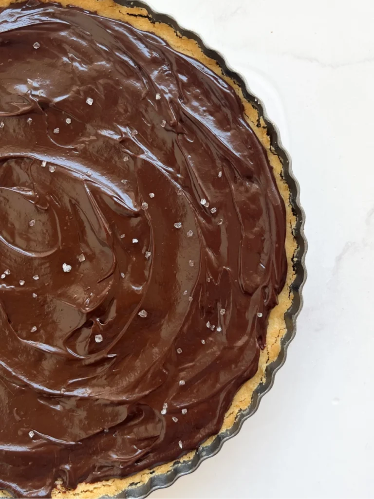 Tarta de dátiles y chocolate