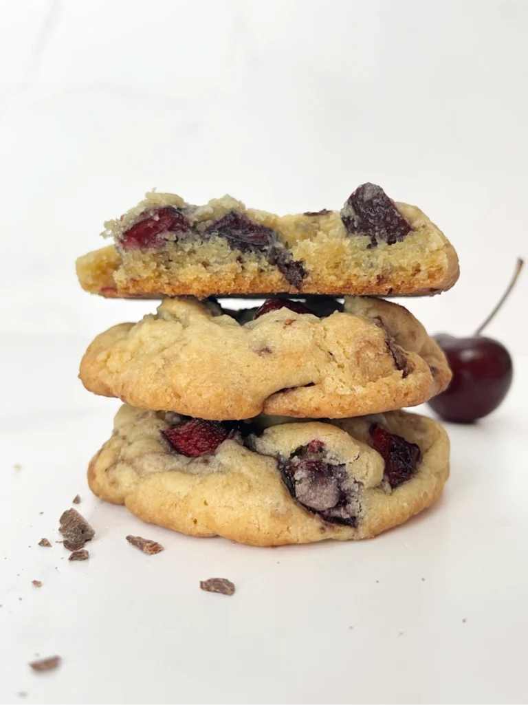 Galletas de cerezas y chocolate