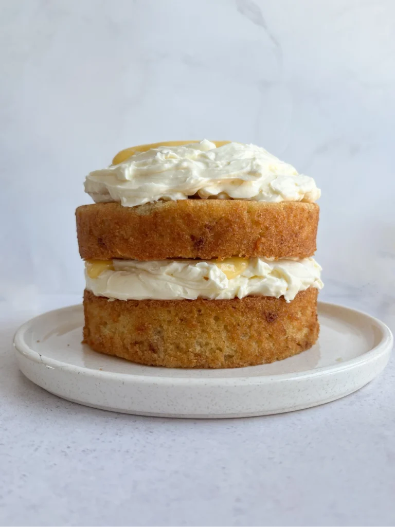 Torta de limón y lavanda