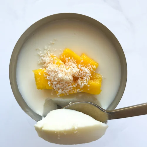 Panna cotta de coco