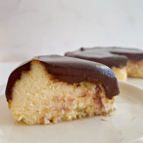 Cheesecake Vasco con crema de chocolate