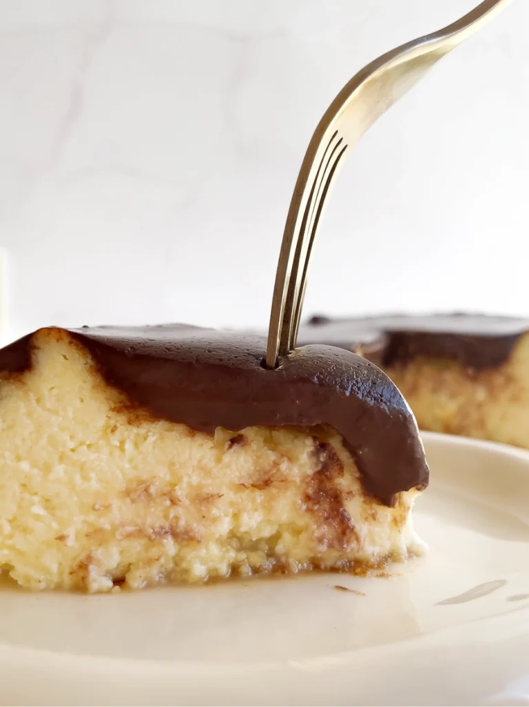 Cheesecake Vasco con crema de chocolate