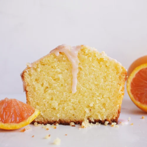 Budín de naranja sanguina