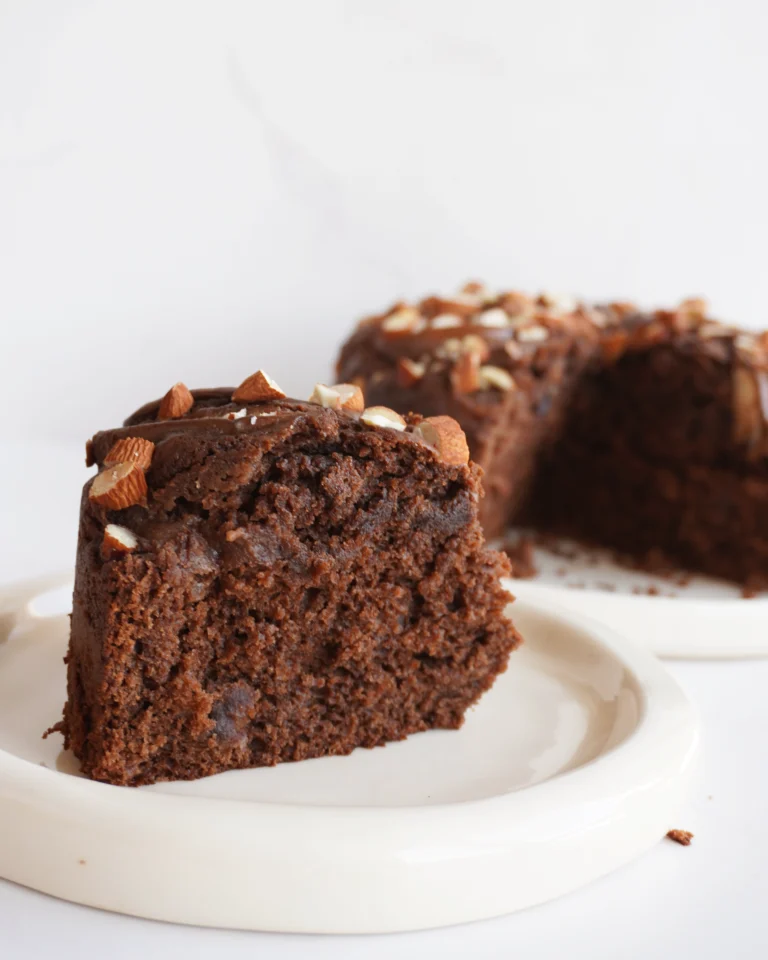 Torta de chocolate y pera